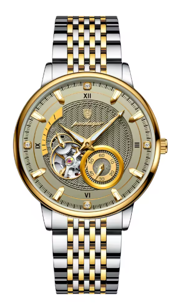 POEDAGAR Elite Skeleton Watch – Luxury Gift Box